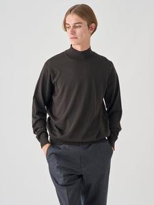 Вязаный пуловер с одним воротником-стойкой и длинными рукавами | A4802 | 30G, современный крой