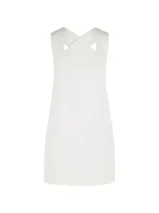 Мини-платье mella с квадратным вырезом KHAITE, белый