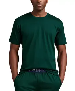 Мужская футболка для сна с коротким рукавом и круглым вырезом Polo Ralph Lauren, зеленый