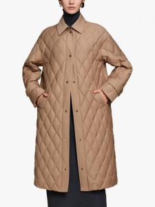 Стеганая удлиненная куртка с утеплителем Bosideng, Olive Tan