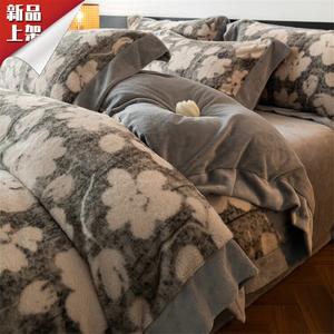 LUOLAI HOME Комплект постельного белья, 200 см, 4 предмета