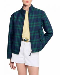 Клетчатый жакет Sandro, мультиколор