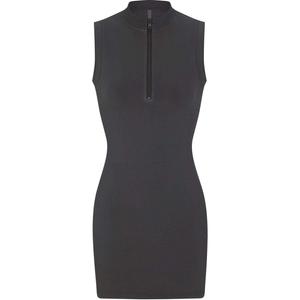 Новое винтажное платье-мини с молнией без рукавов sleeveless dress women's ash/gray Skims, серый