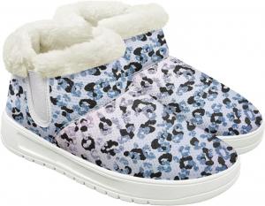 Женские тапочки-сапожки с плюшевой подкладкой, мемори-фоам, для дома и улицы, зимние сапожки, уютные, с противоскользящей подошвой, ботильоны Chririnla, Aesthetic Leopard Print