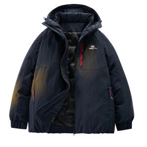 Пуховик Unisex Hooded Thickened Jeep, темно-синий