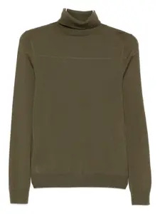 Свитер с высоким воротником Eric Bompard, зеленый