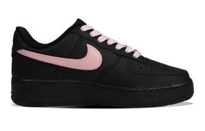Кроссовки Nike Air Force 1 Skateboarding Shoes Unisex Low-top Black/Pink, черный/розовый