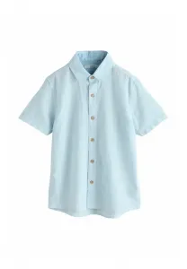 Рубашка с коротким рукавом стандартного кроя Next, Pale Blue