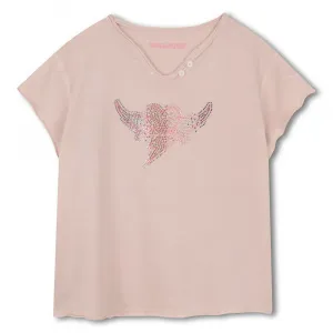 Футболка с короткими рукавами Zadig & Voltaire X60529, розовый