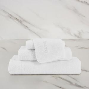 Полотенце Frette однотонное с логотипом 30x30, белый