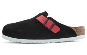 Женские тапочки Birkenstock, Black/Red