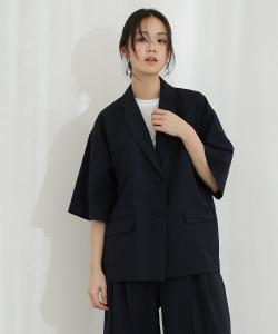 Костюм с коротким рукавом и широкими брюками Pourvous, цвет Navy