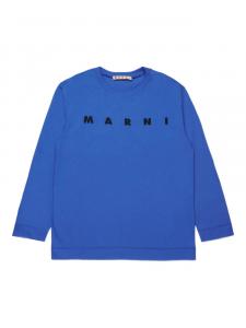 Marni Kids футболка с логотипом, синий