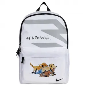 Nike Полиэстеровый рюкзак Regular Unisex White & Black & Gray