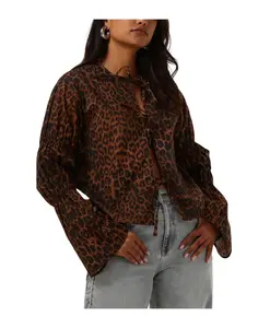 Блузка Gemma с леопардовым принтом Refined Department, коричневый