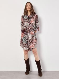 Apricot Платье бордового/белого/черного цвета