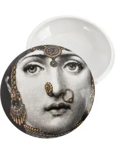 Тарелка с принтом, 4 cmх10,5 см, Fornasetti, черный