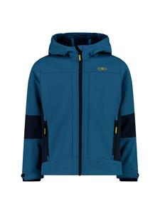 Куртка Softshell для мальчиков с капюшоном Fix Hood, цвет синий cmp