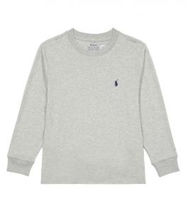 Хлопковая толстовка Polo Ralph Lauren, серый