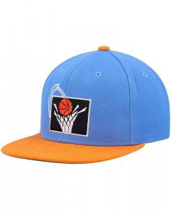 Мужская сине-оранжевая кепка Snapback Cleveland Cavaliers Hardwood Classics Team двухцветная 2.0 Mitchell & Ness