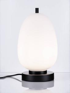 Настольная лампа Nova Luce Lato Typ B, дымчатое стекло / алюминий - 1 пламя - черный