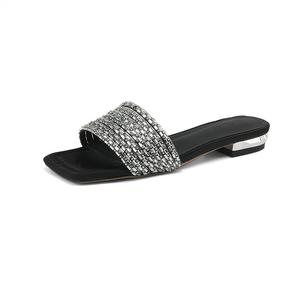 Шлепанцы женские Echo&Yolo, цвет Silver 2 cm