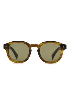 Tod's солнцезащитные очки в квадратной оправе, зеленый