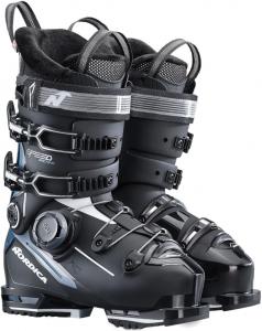 Женские высокопроизводительные горнолыжные ботинки Nordica Speedmachine 3 BOA 95 W со средней посадкой, Black/Light Blue/White