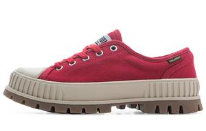 Кеды унисекс с низким верхом красного/бежевого цвета Palladium