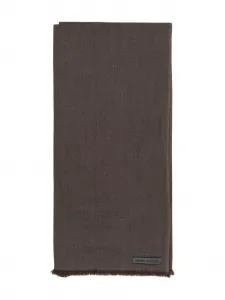 Шарф с бахромой lung ta Denis Colomb, коричневый