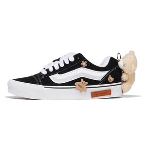 Knu Skool устойчивые к истиранию низкие кроссовки для скейтбординга unisex Vans, черный