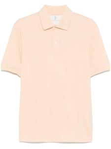 Brunello Cucinelli рубашка поло из ткани пике, оранжевый