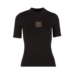 Футболка Balmain Raglan Retro PB Noir/Or