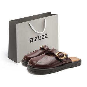 D:FUSE SCANDINAVIA D FUSE SCANDINAVIA Женские бесшумные устойчивые к истиранию закрытые тапочки коричневые, цвет Brown