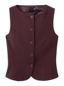 MANGO Жилет 'AVAY' в цвете бордо