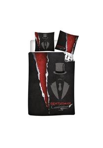 Двойной комплект постельного белья – 1 пододеяльник 240x220 см и 2 наволочки Cofi, чёрный 240x220+2x65x65см