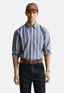Полосатая рубашка в стиле ретро Gant, College Blue