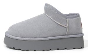 Зимние ботинки женские серые Feiyue