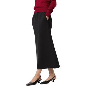 Повседневная длинная юбка женская UNIQLO, черный