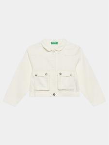 Джинсовая куртка стандартного кроя United Colors Of Benetton, экрю