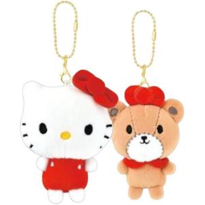 Плюшевая кукла hello kitty, hello bear смайлик брелок, высота 16см Sanrio