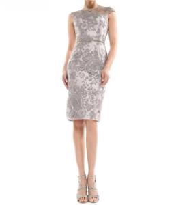 Коктейльное платье с отделкой в ​​серо-коричневом цвете COLORS DRESS