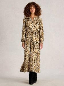 Платье миди Delilah Abstract Metallic White Stuff, Chart/Multi