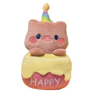 Плюшевая кукла Cartoon Animal Birthday Cake высотой 27 см Click