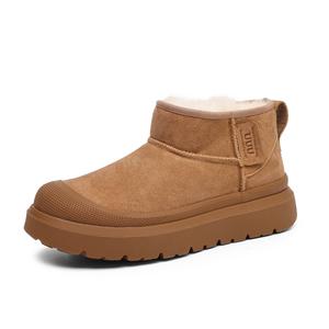 FAPAI Теплые водонепроницаемые износостойкие амортизирующие утепленные короткие снежные ботинки унисекс верблюжий (женские), цвет Camel (Women's)