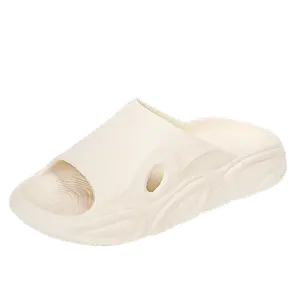 BOLE Тихие противоскользящие износостойкие шлепанцы мужские Ecru, цвет Ecru
