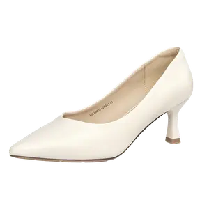 GEMEIQ Стройные каблуки на высоком каблуке для женщин экрю, цвет Ecru