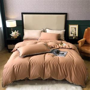 SkiPdr Комплект постельного белья из хлопка 600TC с кисточками