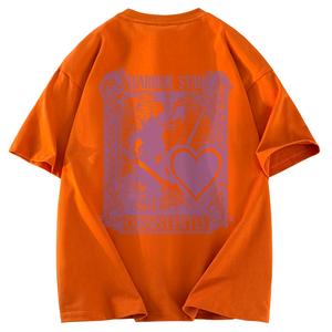 Футболка Unisex Crew Neck Moderate Heavyweight WARRIOR, оранжевый (heavyweight and 100% cotton)