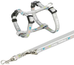 Щенки в шлейке Трикси с 2,00 М Корреа Юниор Светло-Серый 23-34x0,8 см Trixie, цвет серый